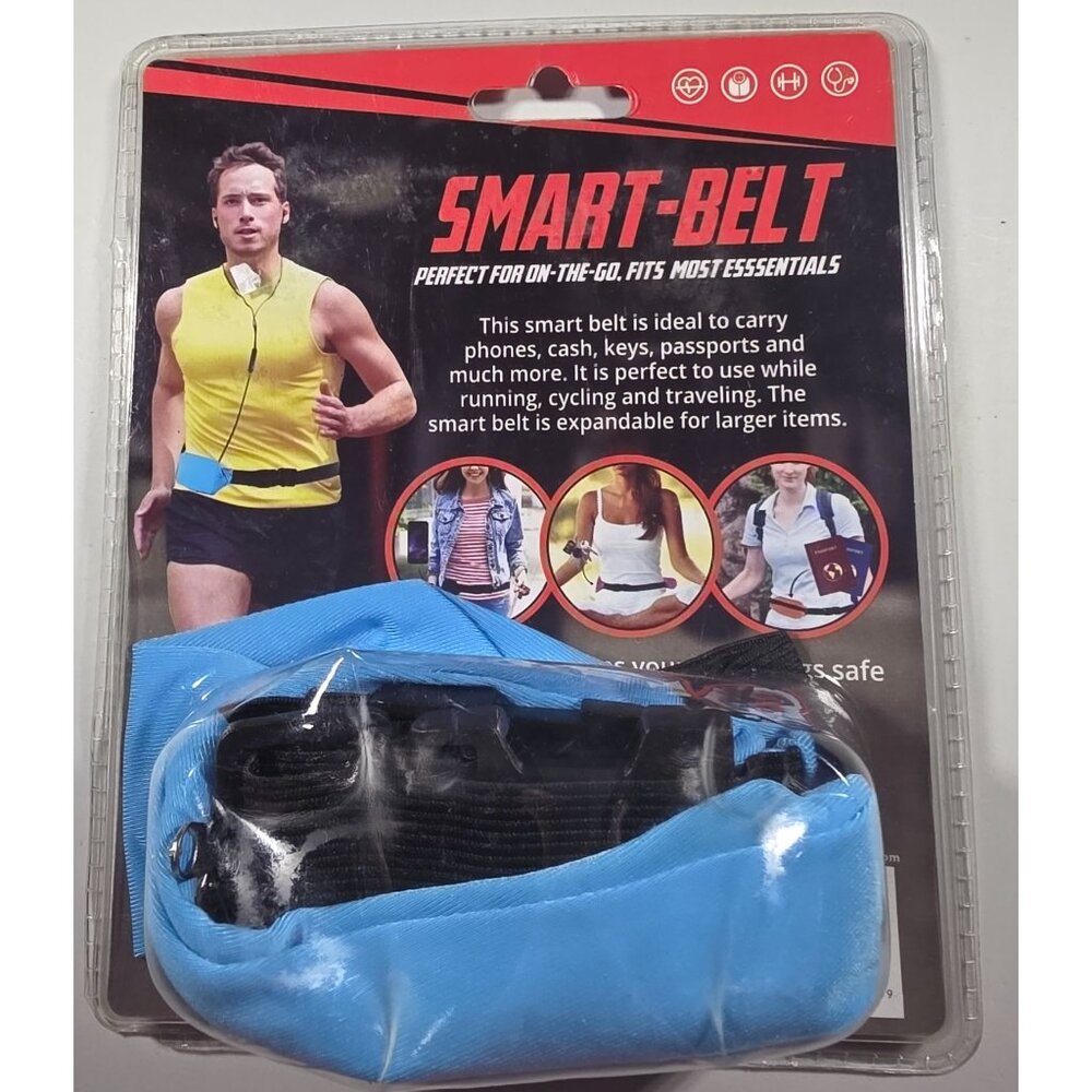 Expandable Waist Pack Smart-Belt Grand Fusion Running Cycling Travel Blue Black